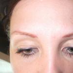 Care and stages of healing of eyebrows after tattooing